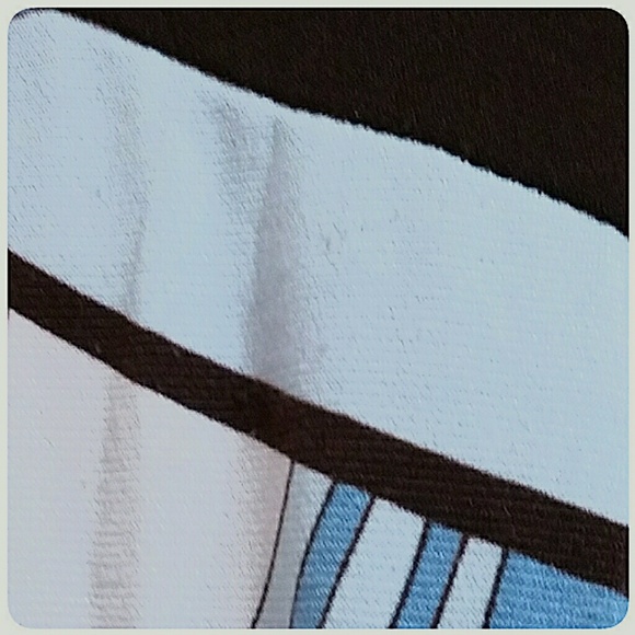 BCX Halter Style Dress Brown Blue Multi Jr's Med - Picture 5 of 5